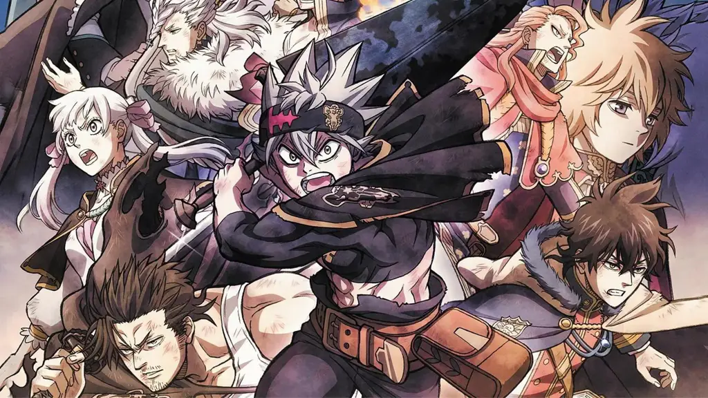 Gambar pertarungan sihir di Black Clover