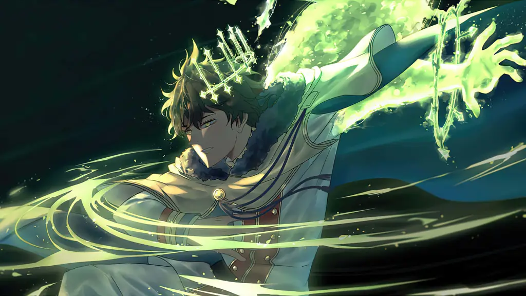 Gambar pertarungan sihir di Black Clover