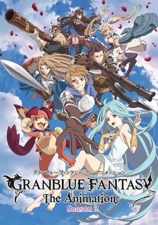 Adegan pertarungan seru dalam anime Granblue Fantasy