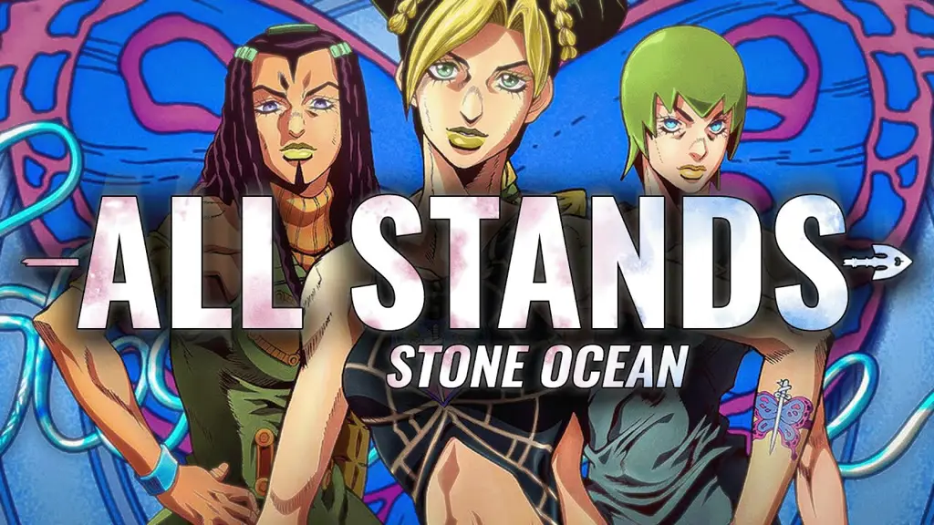 Gambar pertarungan Stand di Stone Ocean