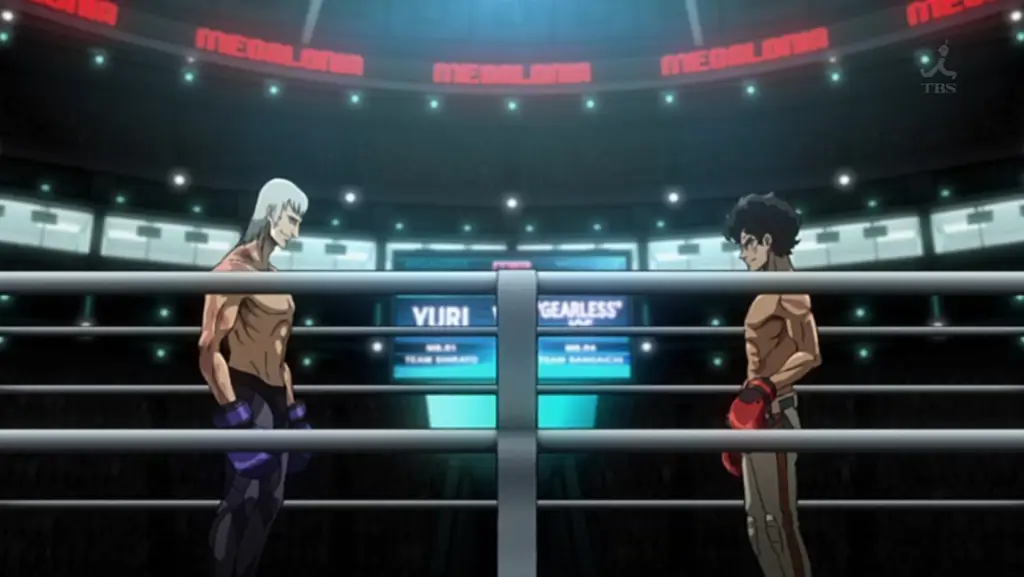 Adegan pertarungan dalam Megalo Box