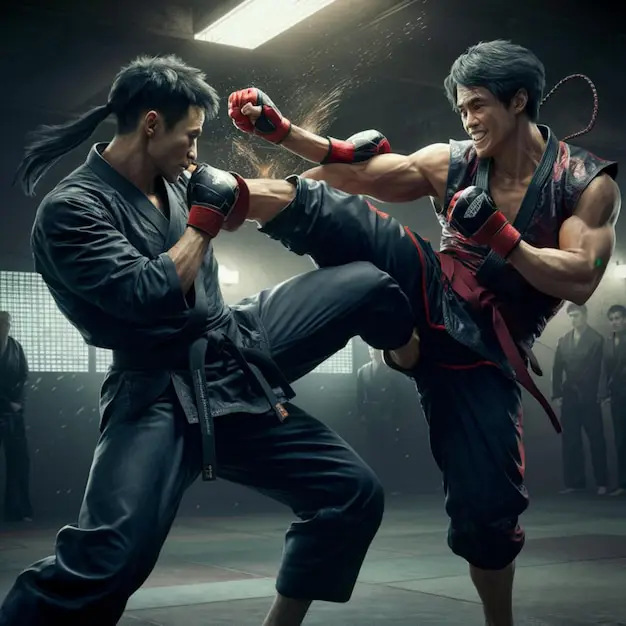 Adegan pertarungan sengit di Apex Future Martial Arts