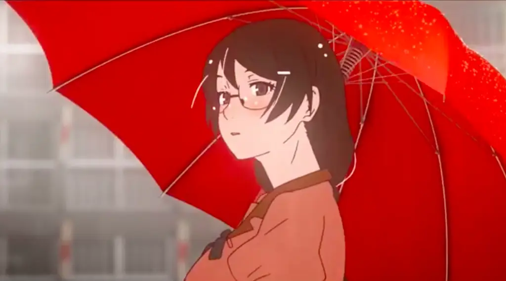 Gambar adegan pertarungan dalam Kizumonogatari III: Reiketsu-hen