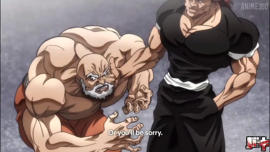 Baki dan Yujiro Hanma bertarung sengit