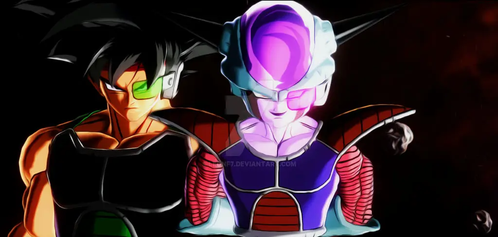 Bardock berhadapan dengan Frieza