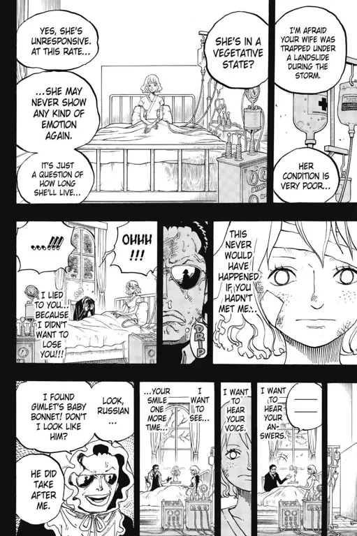 Suasana pertempuran di Dressrosa pada One Piece chapter 775.