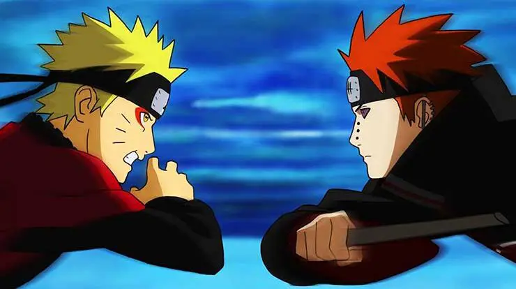 Adegan pertarungan sengit di Naruto Shippuden