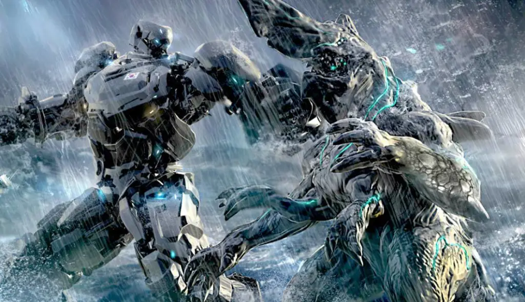 Jaeger dan Kaiju bertarung dalam film Pacific Rim