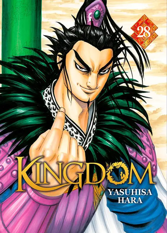 Gambar pertempuran epik di manga Kingdom