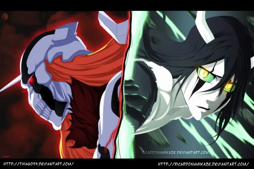 Pertarungan Ichigo melawan Ulquiorra dalam mode Hollow