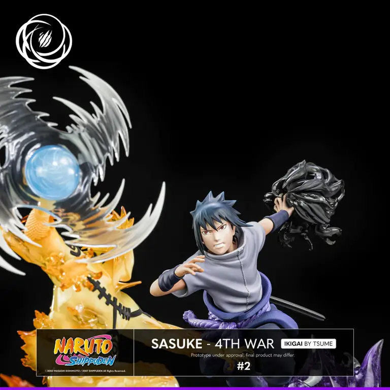 Naruto dan Sasuke bertarung dalam skala besar selama Perang Dunia Ninja Keempat.