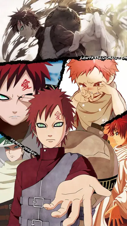 Gaara dan Naruto bertarung sengit dalam Naruto episode 165.