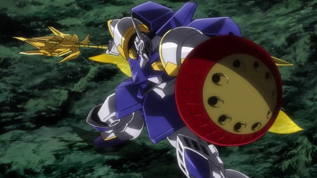 Adegan aksi seru dari Gundam Build Fighters Try Island Wars