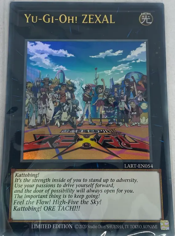 Gambar adegan pertarungan kartu Yu-Gi-Oh! Zexal