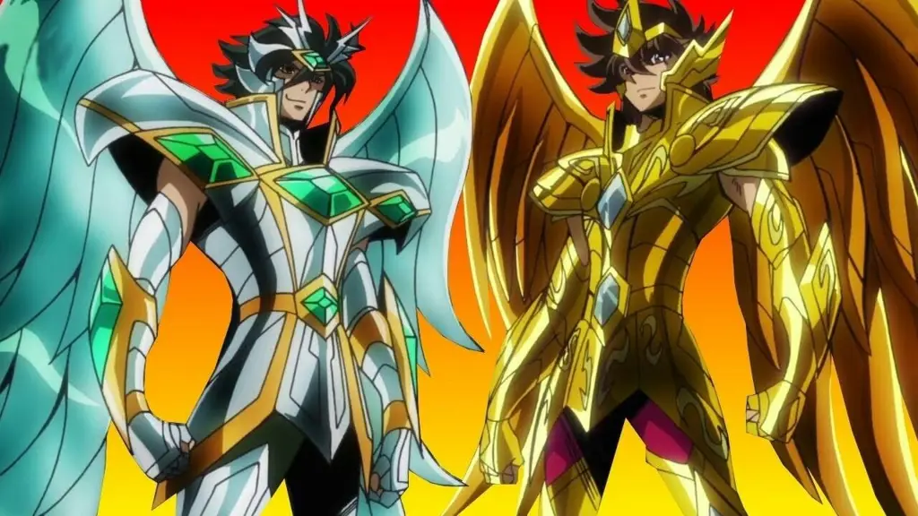 Adegan pertempuran epik antara para Saint dalam Saint Seiya Omega.