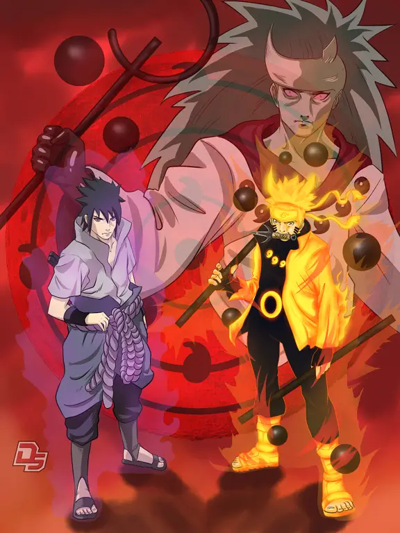 Naruto dan Sasuke melawan Madara