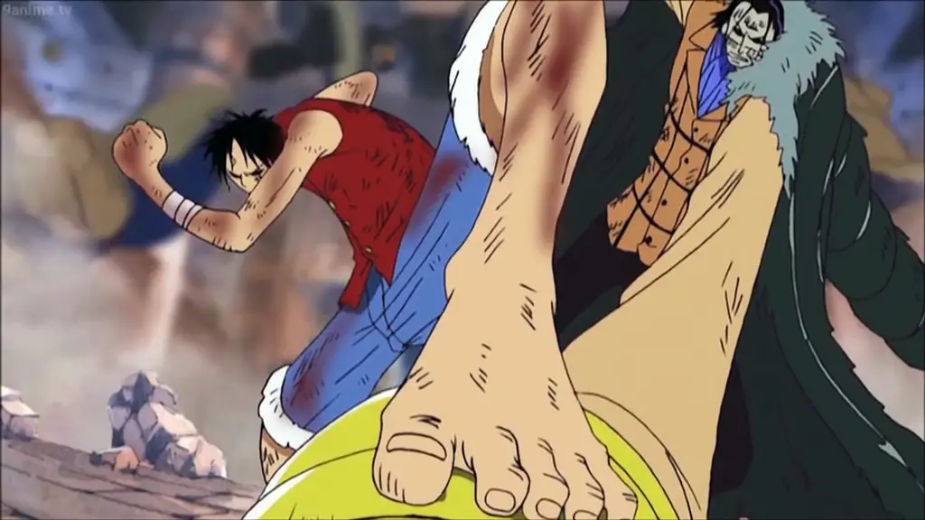 Luffy dan Crocodile bertarung sengit dalam pertempuran yang menentukan di One Piece episode 265.