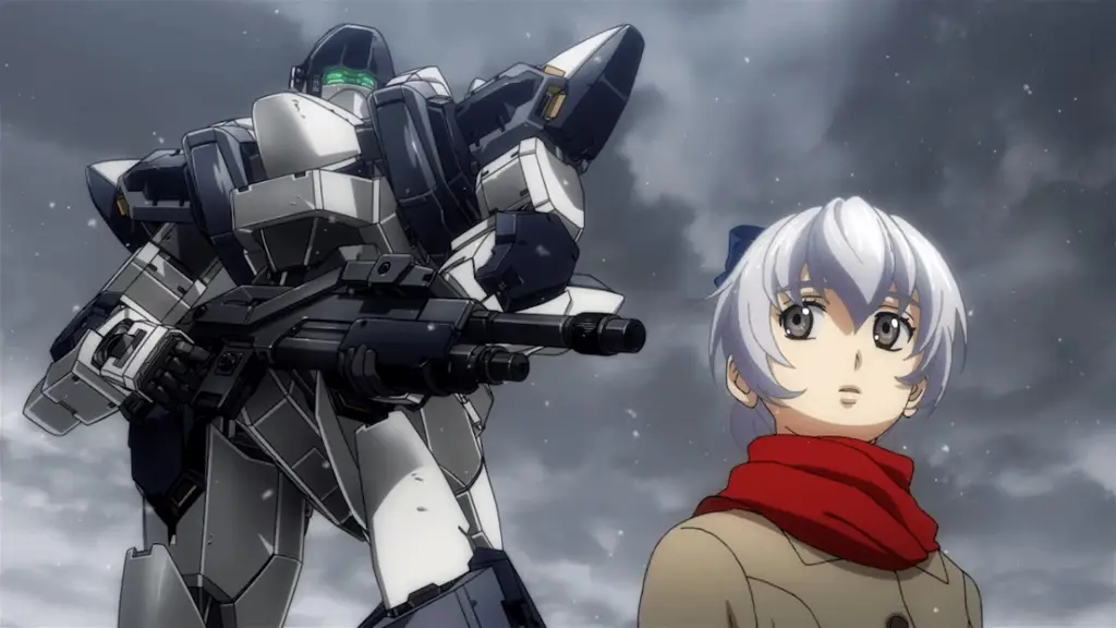 Adegan pertempuran mecha dalam Full Metal Panic Invisible Victory