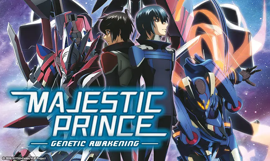 Adegan pertarungan mecha yang spektakuler dalam anime Majestic Prince.