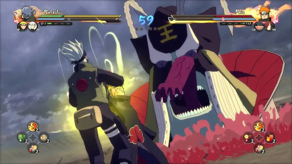 Naruto dan Pain dalam pertarungan akhir
