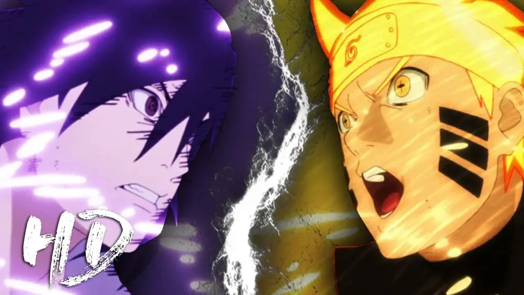 Naruto dan Sasuke dalam pertarungan final yang menentukan