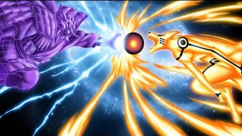 Pertempuran Pamungkas Naruto dan Sasuke Naruto dan Sasuke bertarung dalam pertempuran pamungkas yang menentukan nasib dunia shinobi.