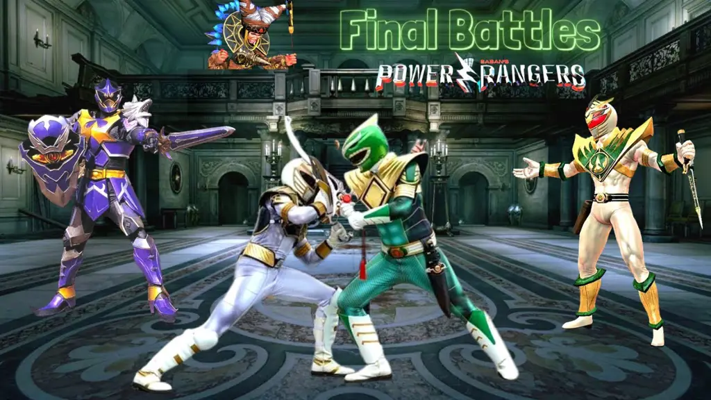 Para Power Rangers Mystic Force dalam pertempuran terakhir melawan Master Org