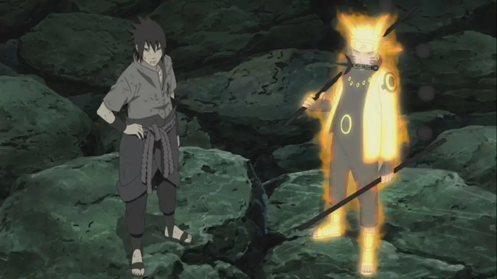 Naruto dan Madara dalam pertarungan final