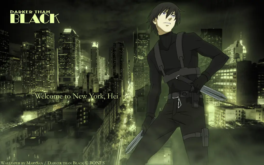 Adegan aksi menegangkan dalam anime Darker than Black