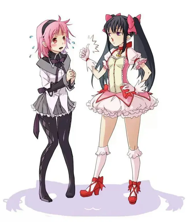 Para magical girl dalam Madoka Magica beraksi melawan Witches