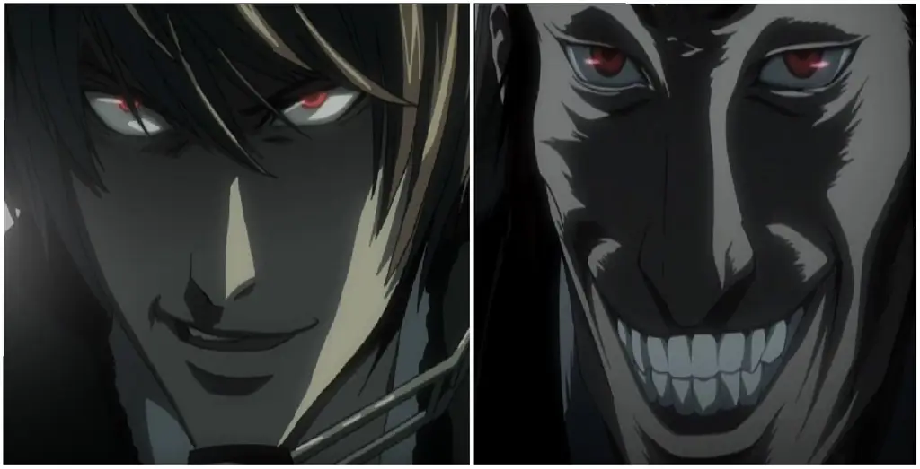 Adegan menegangkan dari anime Death Note