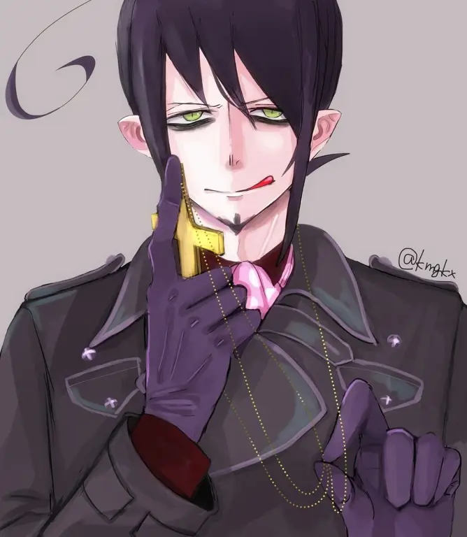 Mephisto Pheles, salah satu tokoh penting dan antagonis dalam Blue Exorcist.