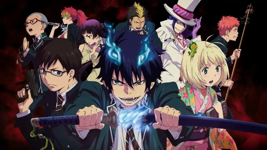 Adegan pertempuran seru dalam Ao no Exorcist season 2