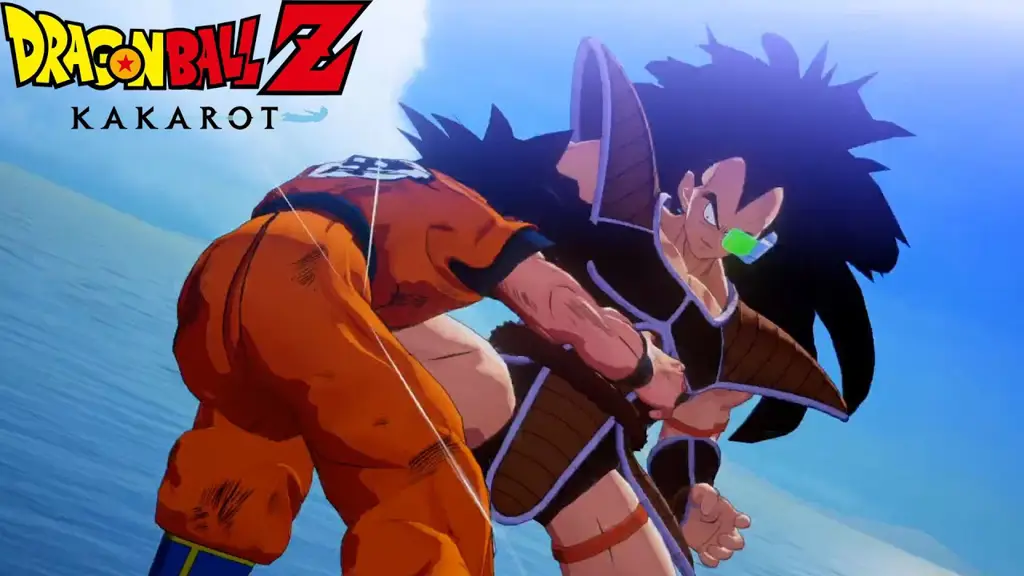 Goku melawan Raditz di Dragon Ball Z Kai