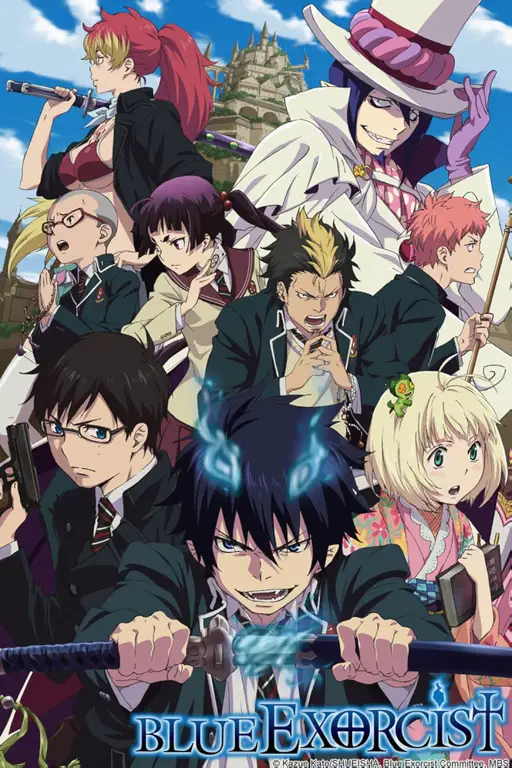 Adegan pertarungan dalam Ao no Exorcist