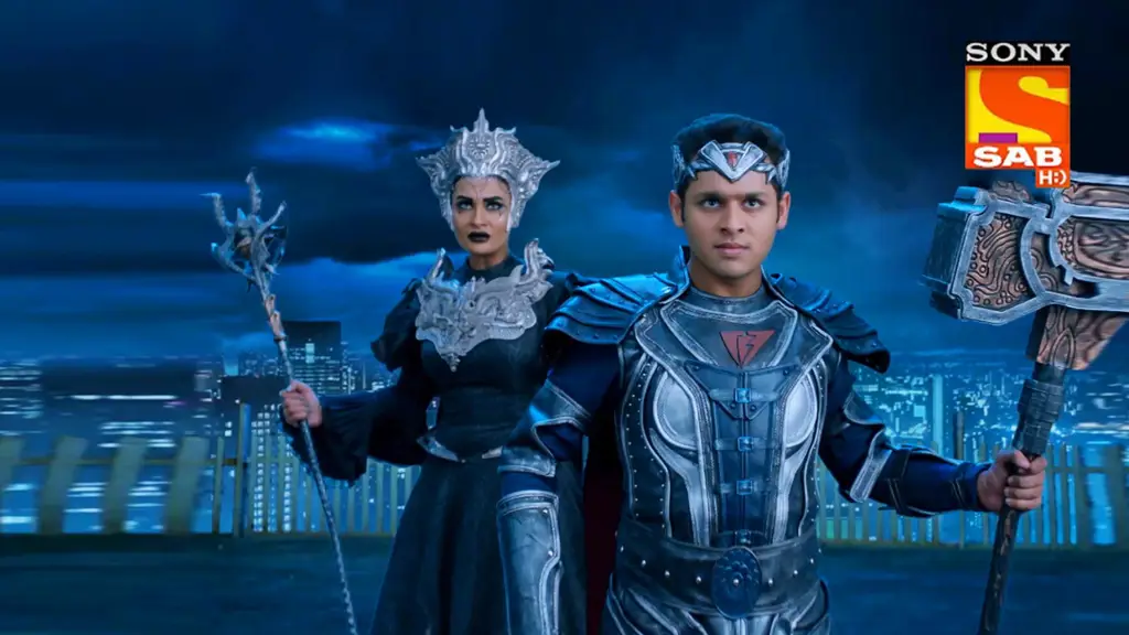 Baal Veer dan teman-temannya sedang melawan monster