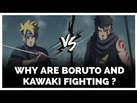 Pertarungan antara Boruto dan Kawaki