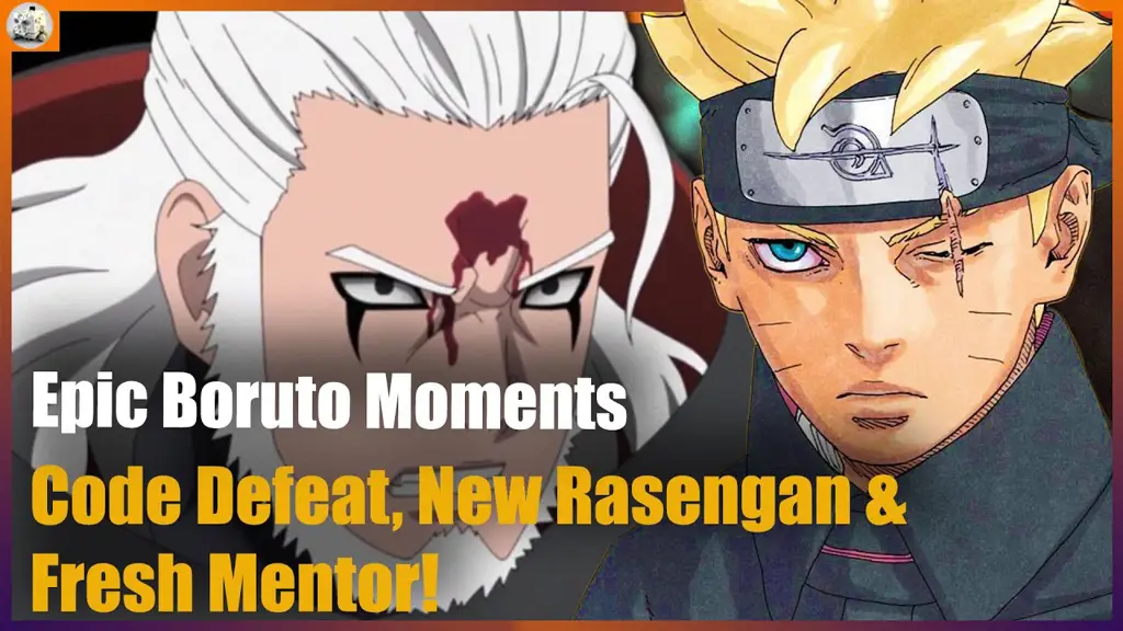 Boruto dan Code saling berhadapan dalam pertarungan yang menegangkan