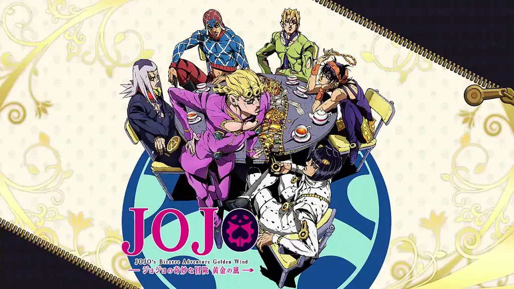 Gambar adegan pertarungan yang menegangkan di JoJo's Bizarre Adventure: Golden Wind