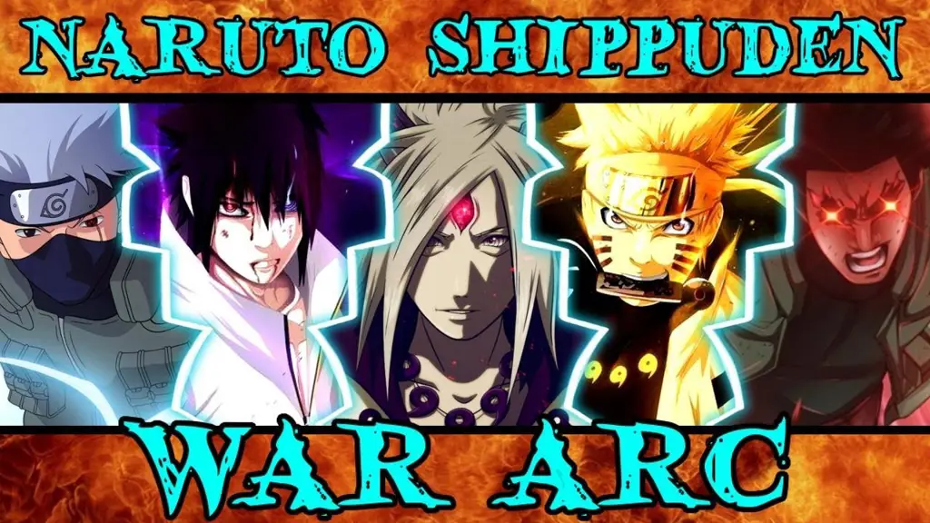 Pertempuran sengit di arc perang Adegan perang besar di Naruto Shippuden