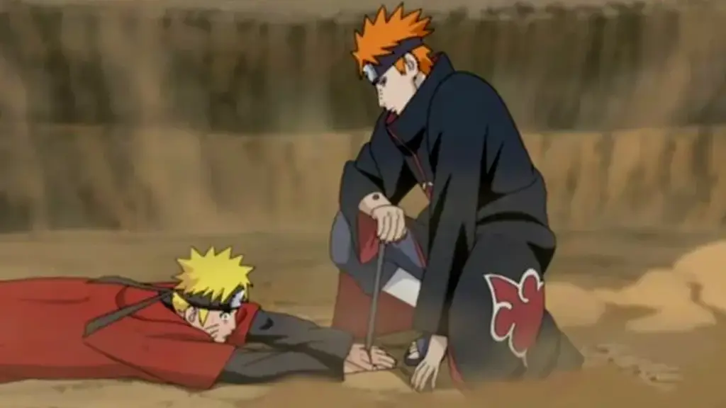 Pertempuran Sengit di Episode 394 Gambar karakter Naruto sedang bertarung