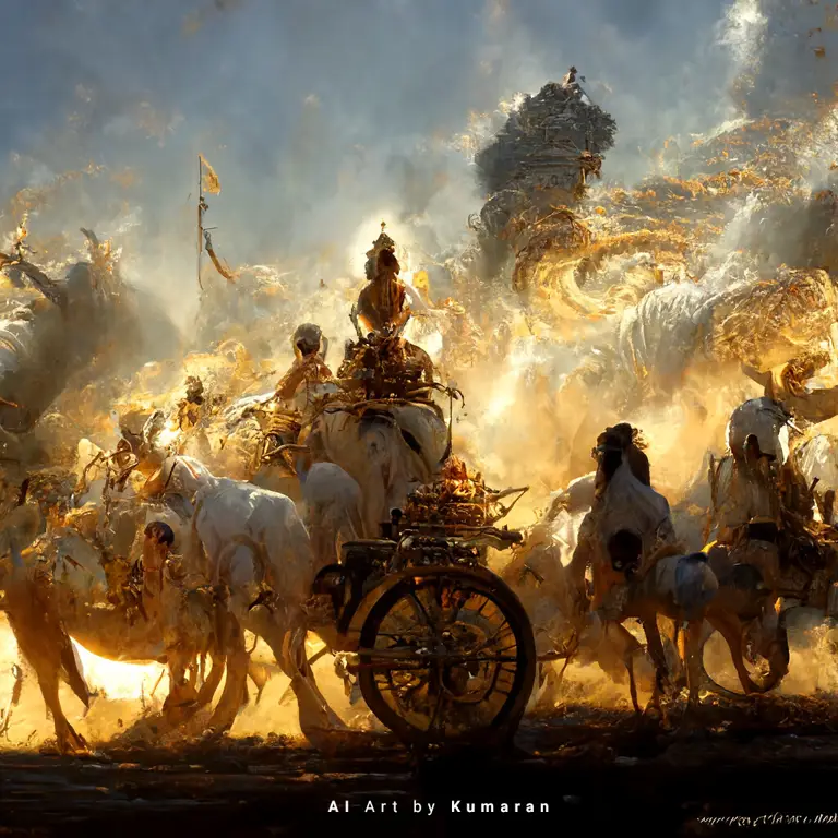 Adegan perang dalam serial Mahabharata