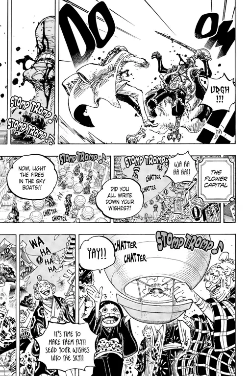 Pertempuran di Onigashima pada One Piece chapter 1042