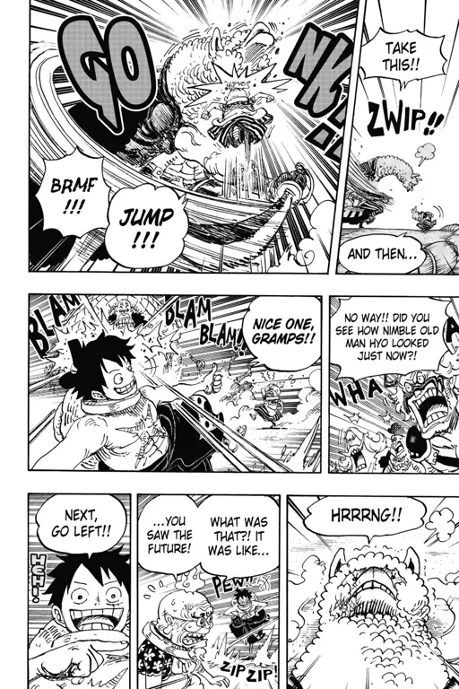 Adegan pertarungan di One Piece Chapter 939