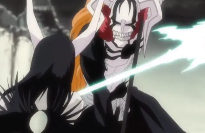 Ichigo Kurosaki melawan Ulquiorra dalam pertarungan sengit