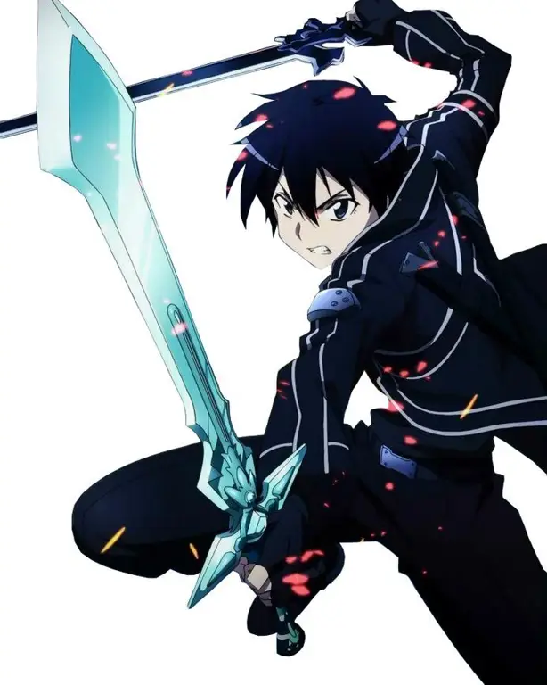 Kirito berjuang melawan musuh-musuh kuat di Sword Art Online