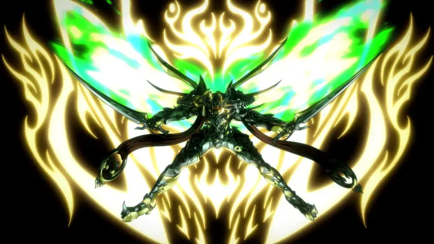 Adegan aksi dalam anime Garo Honoo no Kokuin