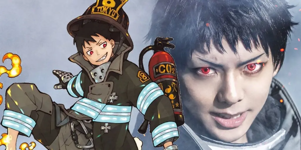 Adegan aksi dalam anime Fire Force