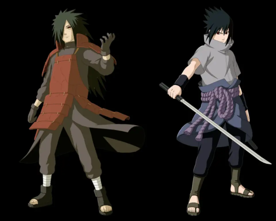 Naruto dan Sasuke bertarung melawan Madara