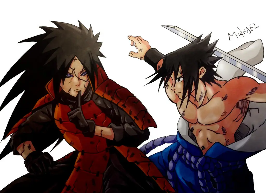 Naruto dan Sasuke melawan Madara